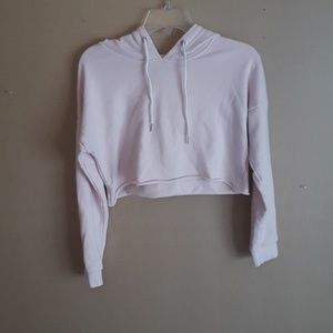 Forever 21 Cropped Pink Hoodie S